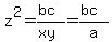 z%5E2=%28bc%29%2F%28xy%29=%28bc%29%2Fa
