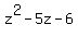 z%5E2+-+5z+-6