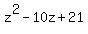 z%5E2-10z%2B21