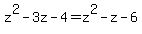 z%5E2-3z-4=z%5E2-z-6