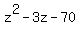 z%5E2-3z-70