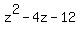 z%5E2-4z-12