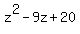 z%5E2-9z%2B20