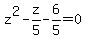 z%5E2-z%2F5-6%2F5=0