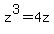 z%5E3+=+4z