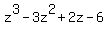 z%5E3-3z%5E2%2B2z-6