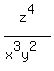 z%5E4%2F%28x%5E3y%5E2%29