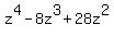 z%5E4+-+8z%5E3+%2B+28z%5E2