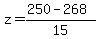 \"z+=+%28250-268%29%2F15\"
