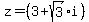 z+=+%283+%2B+sqrt%283%29i%29