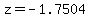 z+=+-1.7504