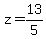 z+=+13%2F5.0