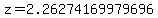 z+=+2.26274169979696