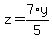 z+=+7%2Ay%2F5