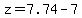 z+=+7.74+-+7