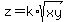 z+=+k%2Asqrt%28xy%29