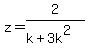 z+=2%2F%28k%2B3k%5E2%29