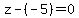 z+-%28-5%29+=+0