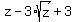 z+-+3%2Asqrt%28z%29+%2B+3