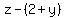 z-%282%2By%29+