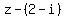 z-%282-i%29