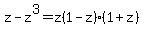 z-z%5E3=z%281-z%29%281%2Bz%29