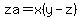 za=x%28y-z%29