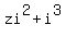 zi%5E2+%2B+i%5E3