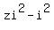 zi%5E2+-+i%5E2